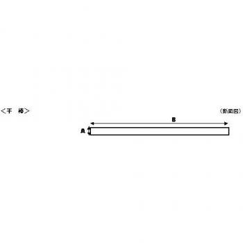 【送料無料】エヴァグリーン　模型製作用素材プラボウ　平棒　0.5×2.0×355ｍｍ　１０本入り 124