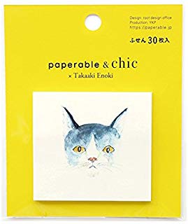 & chic ペパラブルアンドシック ふせん猫 ブルーグレー × Takaaki Enoki YKP90-3271
