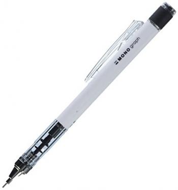 トンボ鉛筆 モノグラフ 0.5mm シャープペンシル ネオンカラー ホワイト DPA-134A
