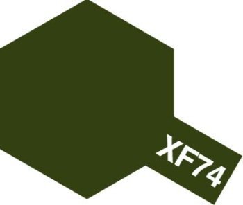 タミヤ アクリルミニ（つや消し） XF74 OD色(陸上自衛隊)