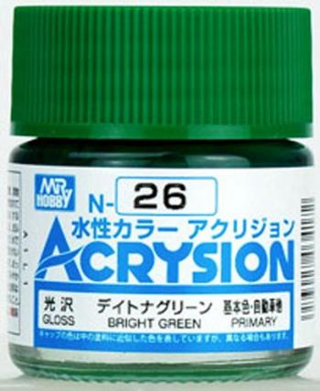 【水性アクリル樹脂塗料】新水性カラー アクリジョン デイトナグリーン N26