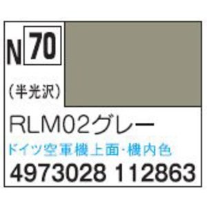 新水性カラー アクリジョンカラー RLM02グレー N70