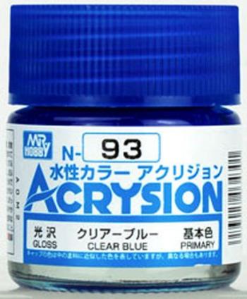 【水性アクリル樹脂塗料】新水性カラーアクリジョン クリアーブルー N93