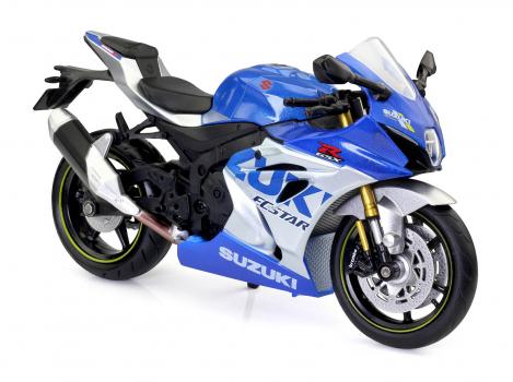 【予約2023年6月】1/12 ダイキャストモーターサイクル 2021 SUZUKI GSX-R1000R Blue 童友社