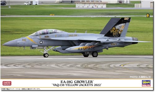 【予約2024年1月】ハセガワ 1/72 アメリカ海軍 EA-18G グラウラー VAQ-138 イエロージャケッツ 2022 プラモデル 02461