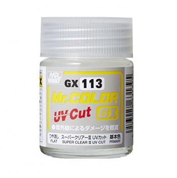 GSIクレオス Mr.カラーGX スーパークリアー3 UVカットつや消し 18ml ホビー用塗料 GX113